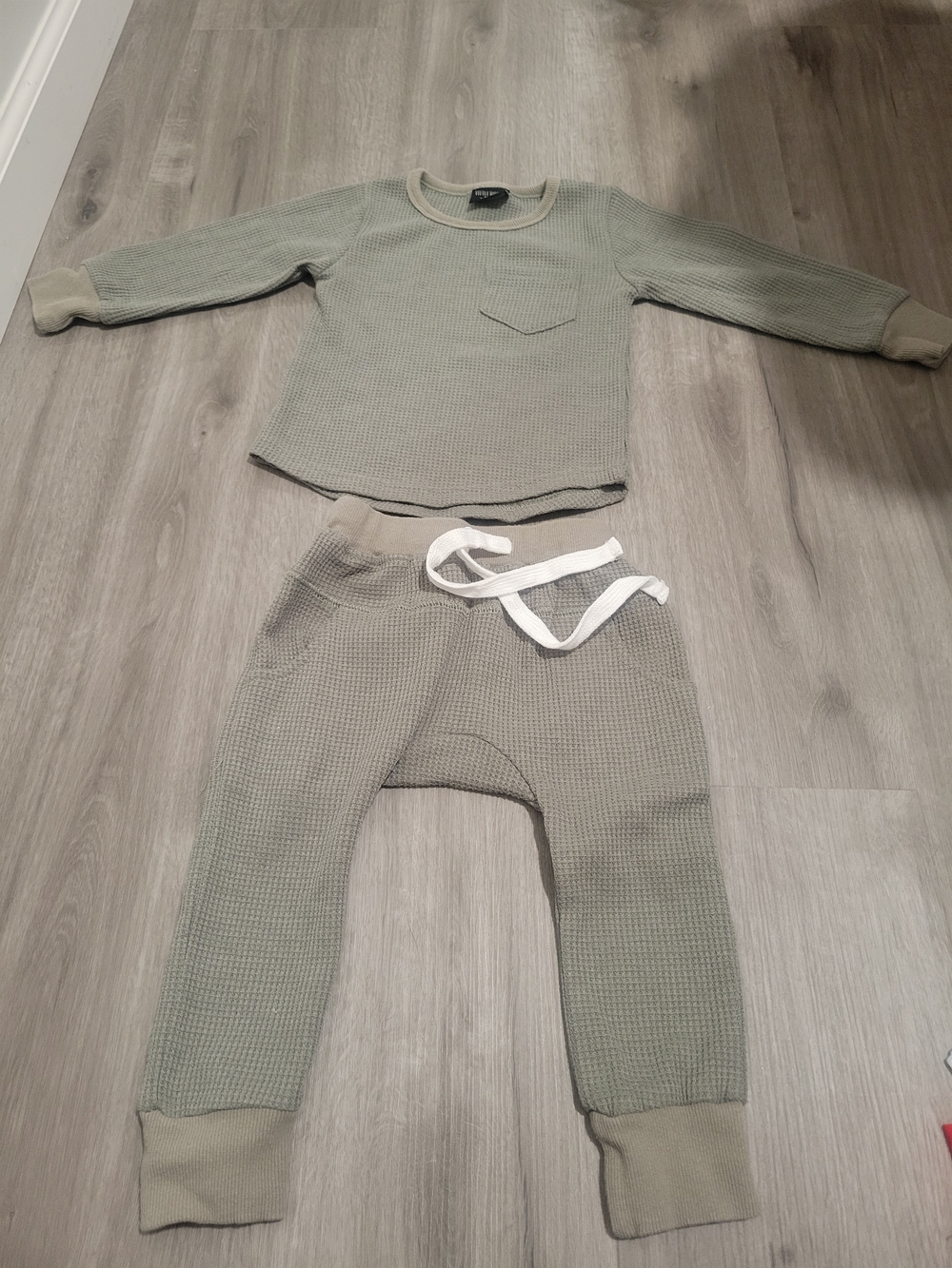 Little Bipsy Kids Bottoms in Light Olive Green